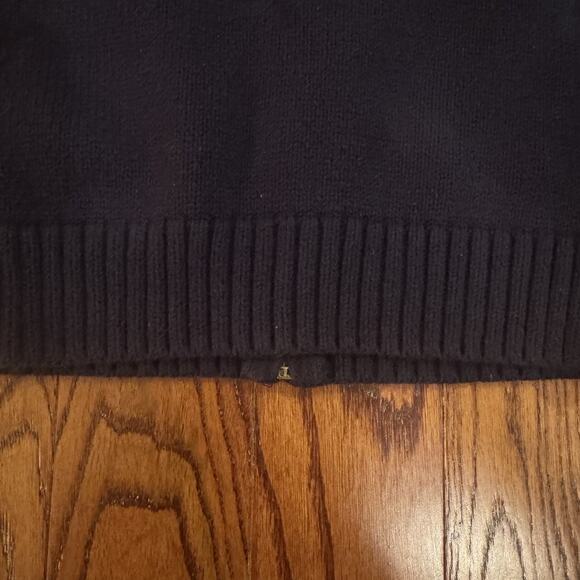 Polo Ralph Lauren Cardigan Sweater Boys 7 Full Zip Navy White Pony Logo Preppy - Picture 5 of 9